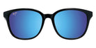 Maui Jim KU'IKAHI ASIAN FIT MM647-029 55 - Shiny Black with Transparent Light Gray #id:mjimm647029_s:100100