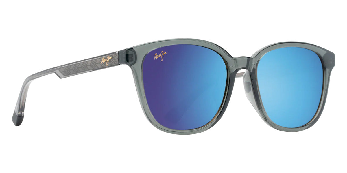Maui Jim KU'IKAHI ASIAN FIT MM647-032 55 - Shiny Transparent Dark Gray #id:mjimm647032_s:140105
