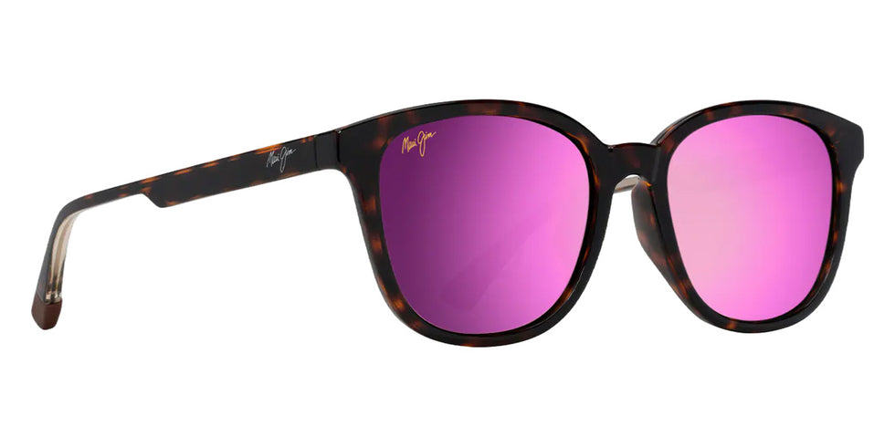 Maui Jim KU'IKAHI ASIAN FIT MM647-034 55 - Shiny Dark Havana with Transparent Yellow #id:mjimm647034_s:134105