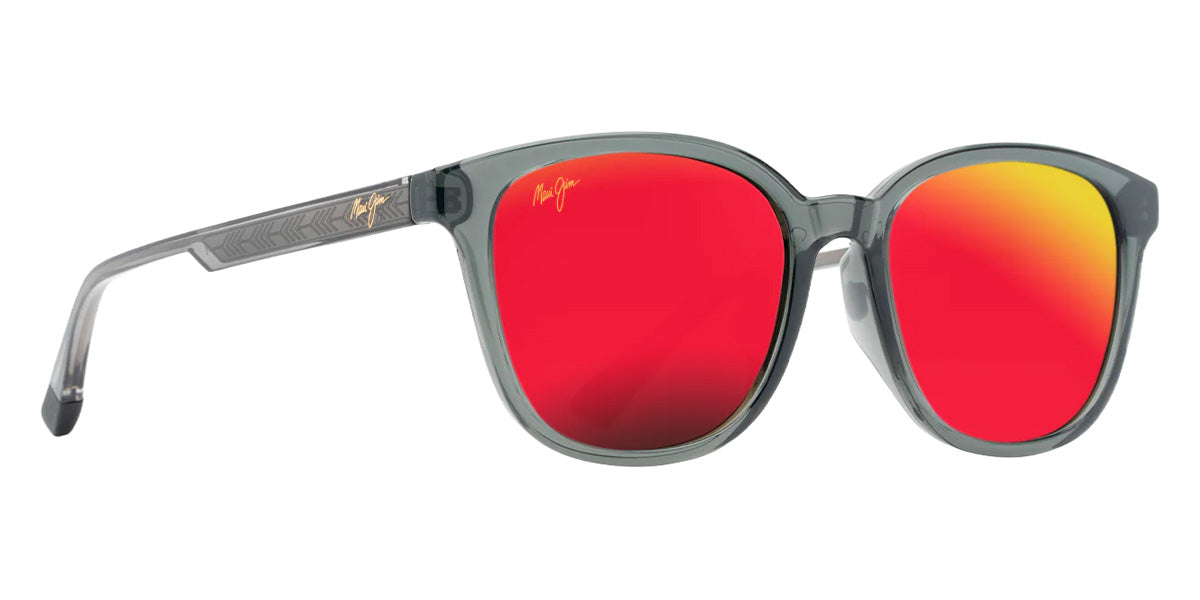 Maui Jim KU'IKAHI ASIAN FIT MM647-040 55 - Shiny Transparent Dark Gray #id:mjimm647040_s:156105