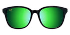 Maui Jim KU'IKAHI ASIAN FIT MM647-041 55 - Shiny Black with Transparent Light Gray #id:mjimm647041_s:104100