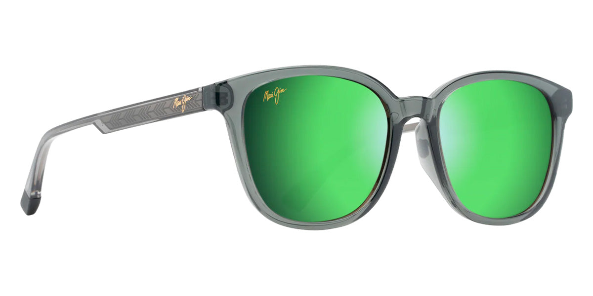 Maui Jim KU'IKAHI ASIAN FIT MM647-044 55 - Shiny Transparent Dark Gray #id:mjimm647044_s:144105