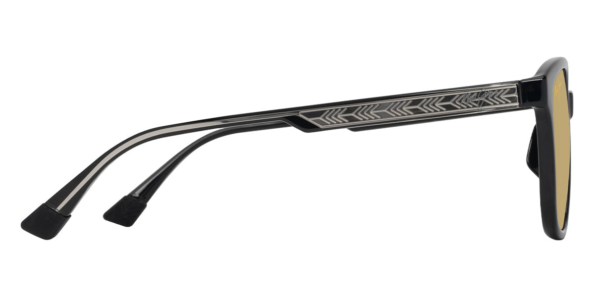 Maui Jim KU'IKAHI ASIAN FIT MM647-047 55 - Shiny Black with Transparent Light Gray #id:mjimm647047_s:102110