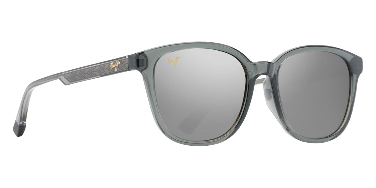 Maui Jim KU'IKAHI ASIAN FIT MM647-050 55 - Shiny Transparent Dark Gray #id:mjimm647050_s:158105