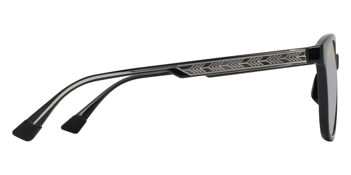 Maui Jim KU'IKAHI ASIAN FIT MM647-051 55 - Shiny Black with Transparent Light Gray #id:mjimm647051_s:118110