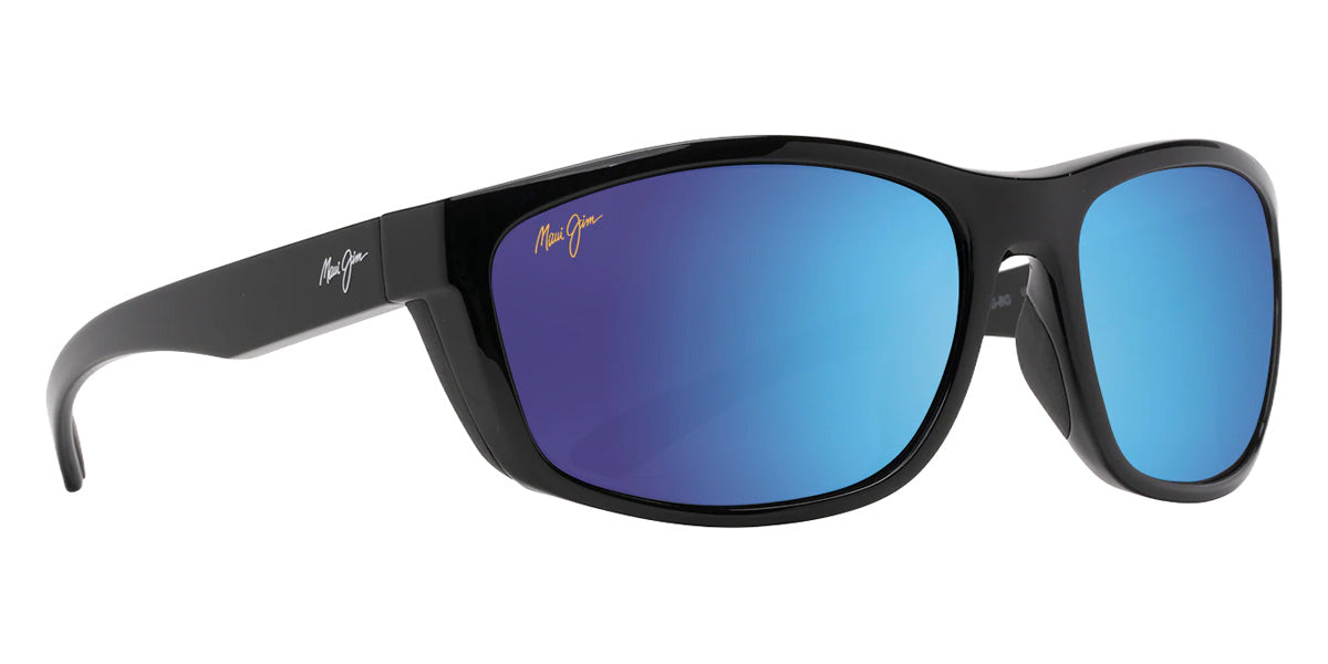 Maui Jim NUU LANDING MM869-005 62 - Black Gloss with Black Rubber #id:mjimm869005_s:100105
