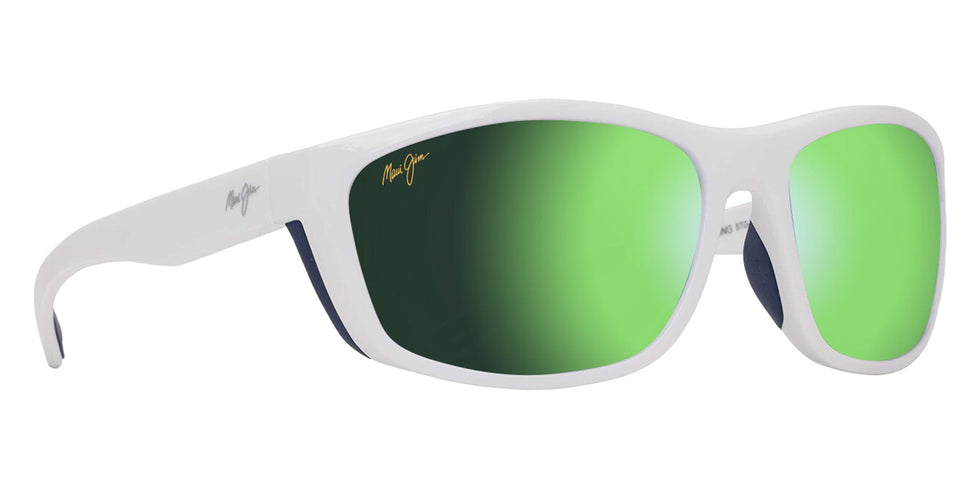 Maui Jim NUU LANDING MM869-011 62 - White with Navy Rubber #id:mjimm869011_s:124105