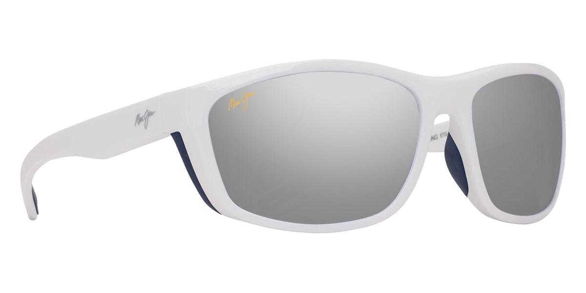 Maui Jim NUU LANDING MM869-055 62 - White with Navy Rubber #id:mjimm869055_s:138105