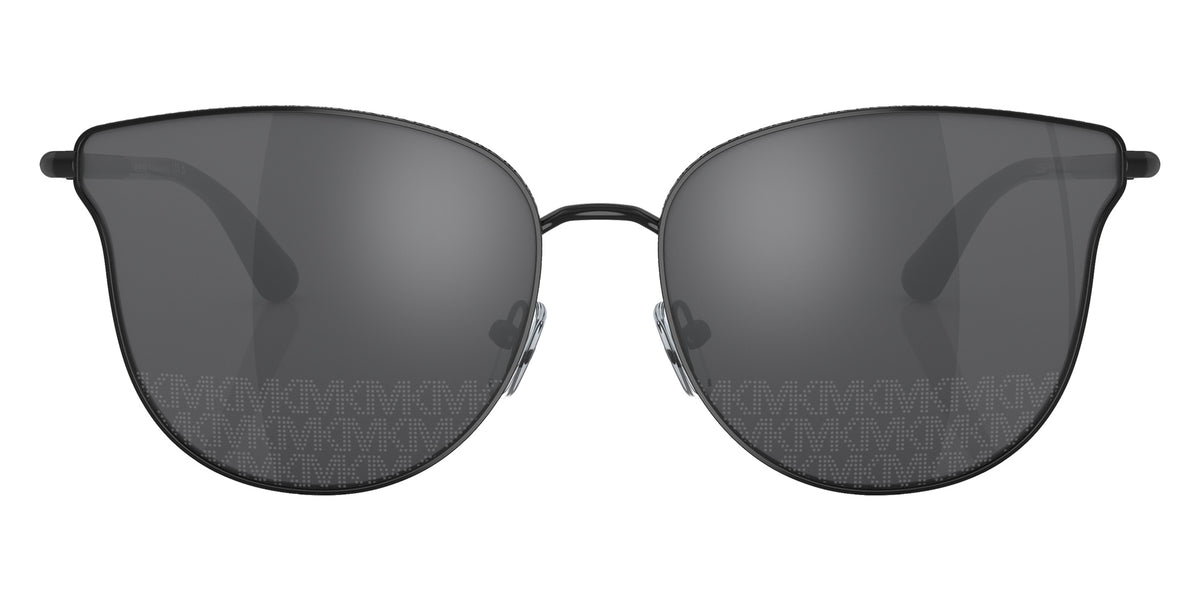 MICHAEL KORS MK1120 Salt Lake City 10056G 62 - Shiny Black / Gunmetal Mirrored + Laser Logo Jacquard #id:mk112010056g_s:100100