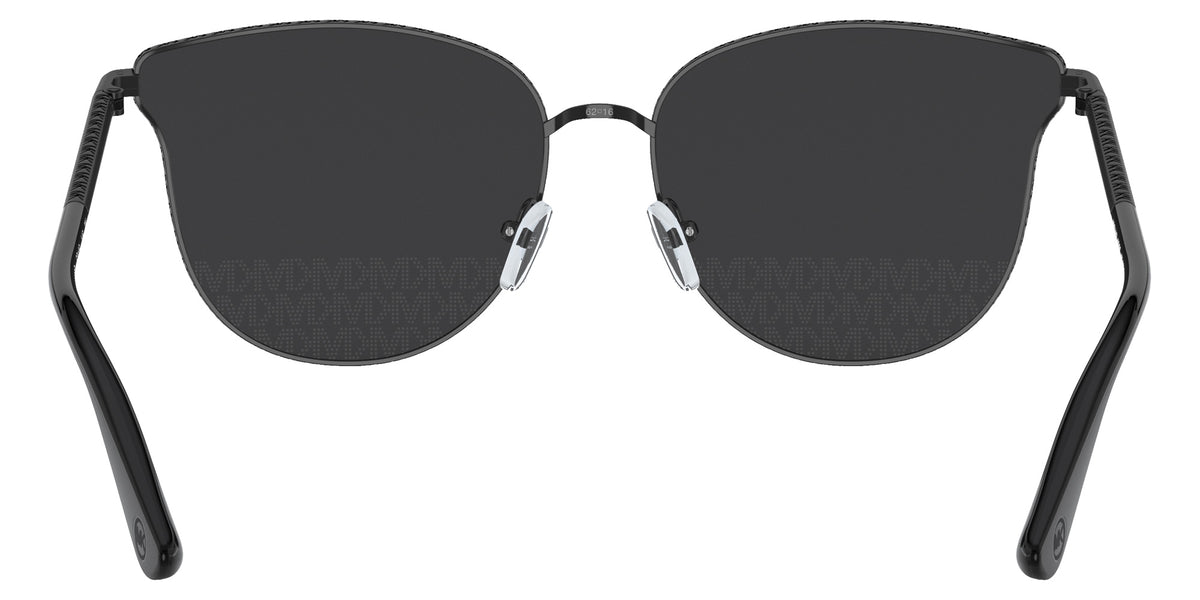 MICHAEL KORS MK1120 Salt Lake City 10056G 62 - Shiny Black / Gunmetal Mirrored + Laser Logo Jacquard #id:mk112010056g_s:100115