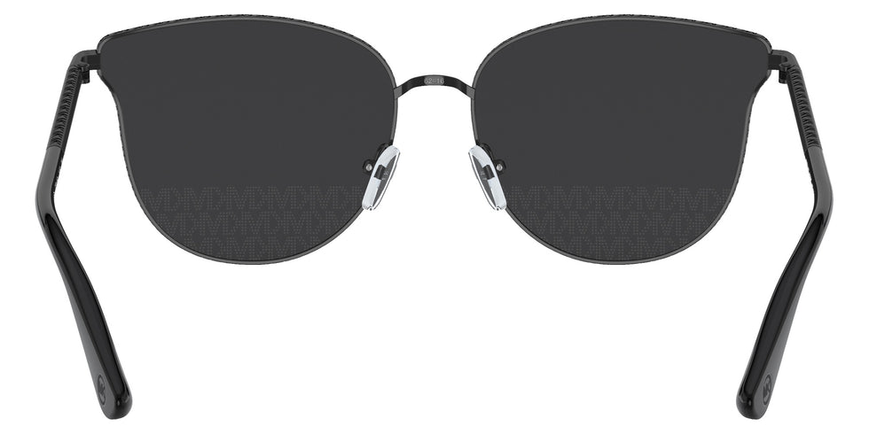 MICHAEL KORS MK1120 Salt Lake City 10056G 62 - Shiny Black / Gunmetal Mirrored + Laser Logo Jacquard #id:mk112010056g_s:100115