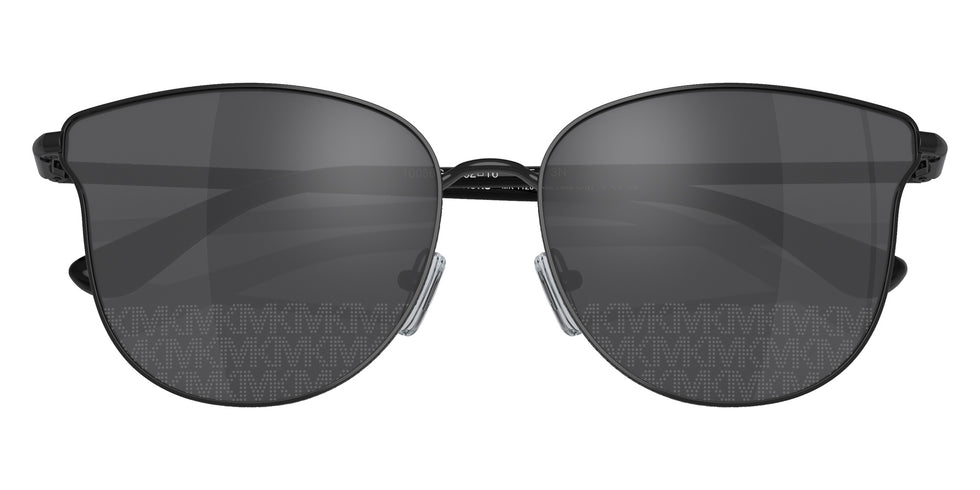 MICHAEL KORS MK1120 Salt Lake City 10056G 62 - Shiny Black / Gunmetal Mirrored + Laser Logo Jacquard #id:mk112010056g_s:100120