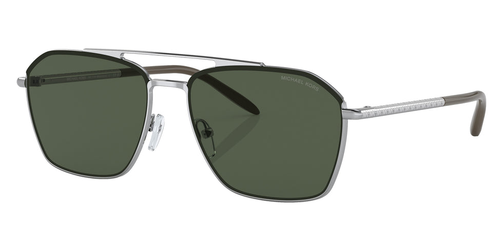 MICHAEL KORS MK1124 Matterhorn 115382 56 - Shiny Silver / Green Solid #id:mk1124115382_s:100105