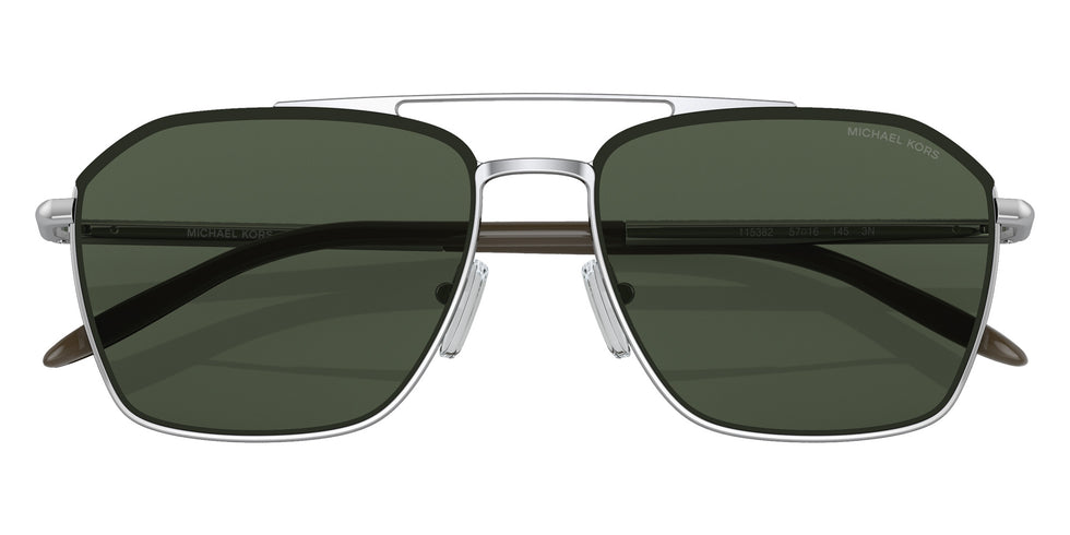 MICHAEL KORS MK1124 Matterhorn 115382 56 - Shiny Silver / Green Solid #id:mk1124115382_s:100120