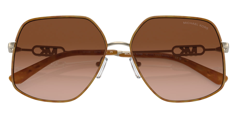 MICHAEL KORS MK1127J Empire Butterfly 10143B 59 - Light Gold/Amber Tortoise #id:mk1127j10143b_s:100120