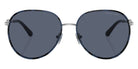 MICHAEL KORS MK1128J Empire Aviator 10158S 58 - Silver/Blue Tortoise / Blue Polarized #id:mk1128j10158s_s:100100