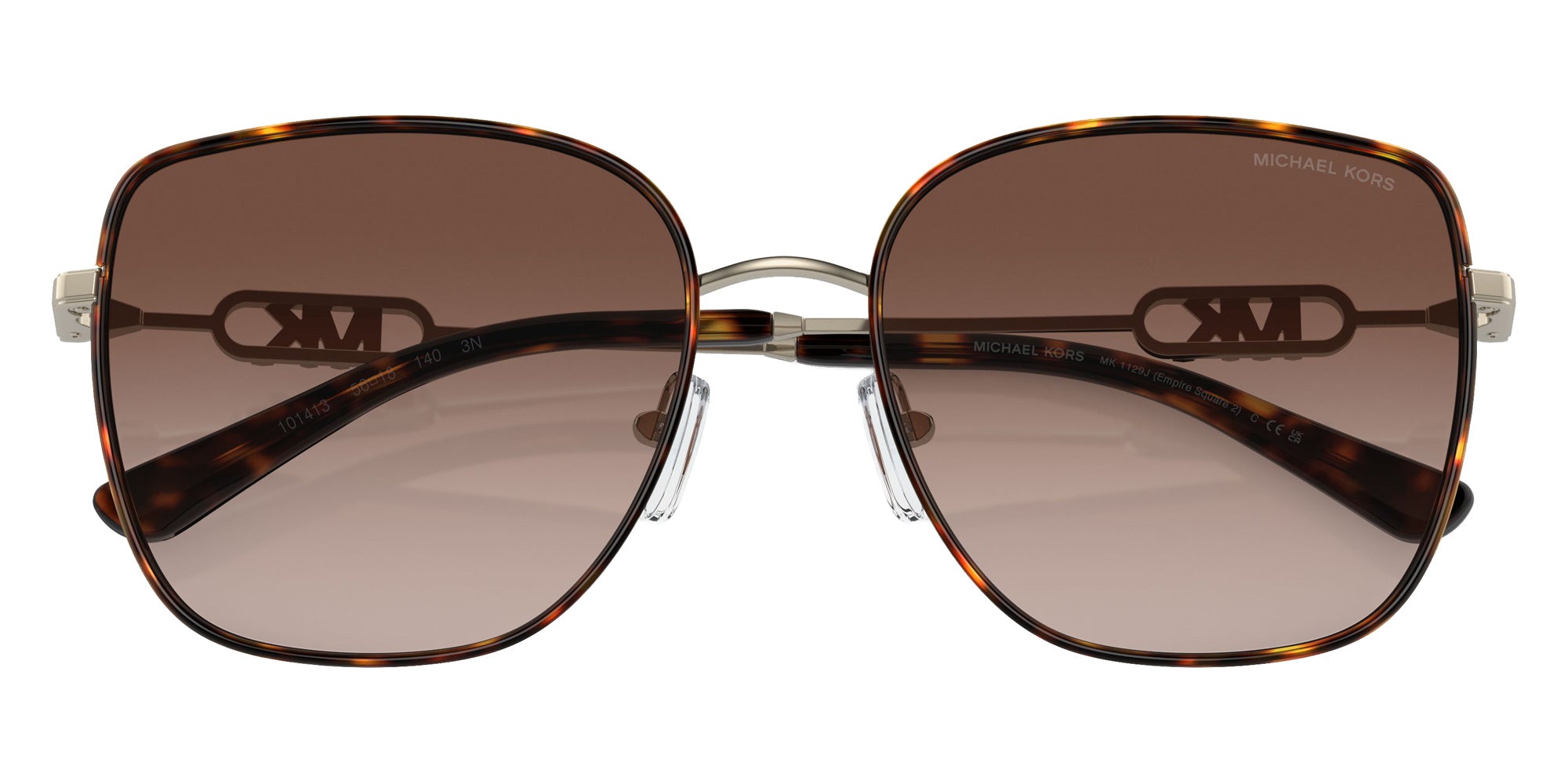 MICHAEL KORS MK1129J Empire Square 2 101413 56 - Light Gold/Dark Tortoise / Brown Gradient #id:mk1129j101413_s:100120
