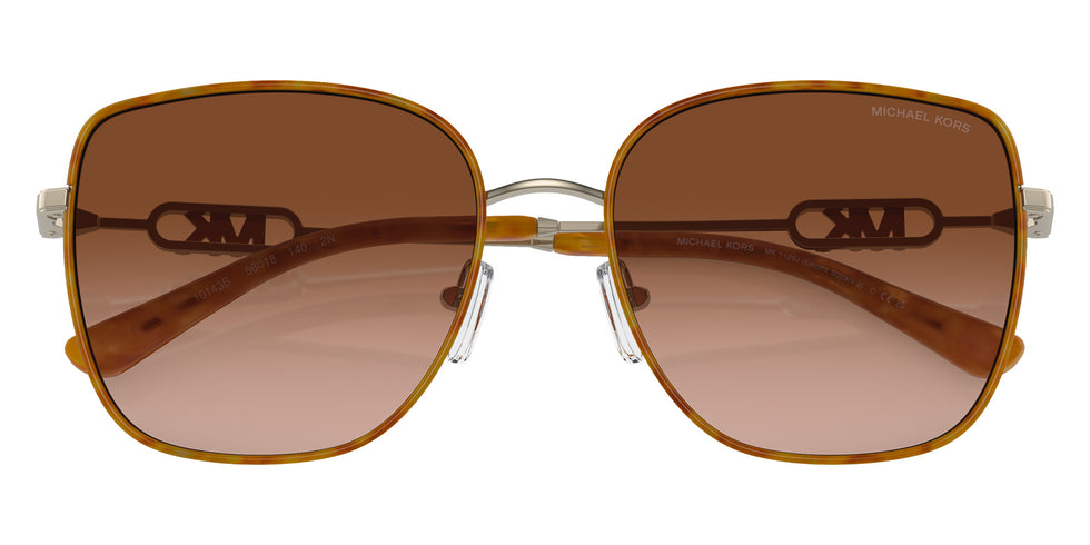 MICHAEL KORS MK1129J Empire Square 2 10143B 56 - Light Gold/Amber Tortoise / Amber Gradient #id:mk1129j10143b_s:100120