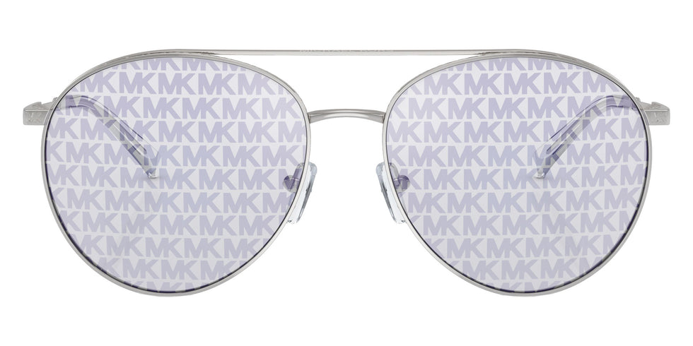 MICHAEL KORS MK1138 Arches 1153R0 58 - Silver / Silver MK Block Repeat Mirrored #id:mk11381153r0_s:100100