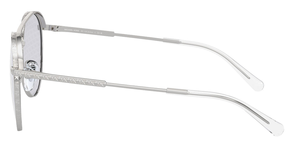 MICHAEL KORS MK1138 Arches 1153R0 58 - Silver / Silver MK Block Repeat Mirrored #id:mk11381153r0_s:100110