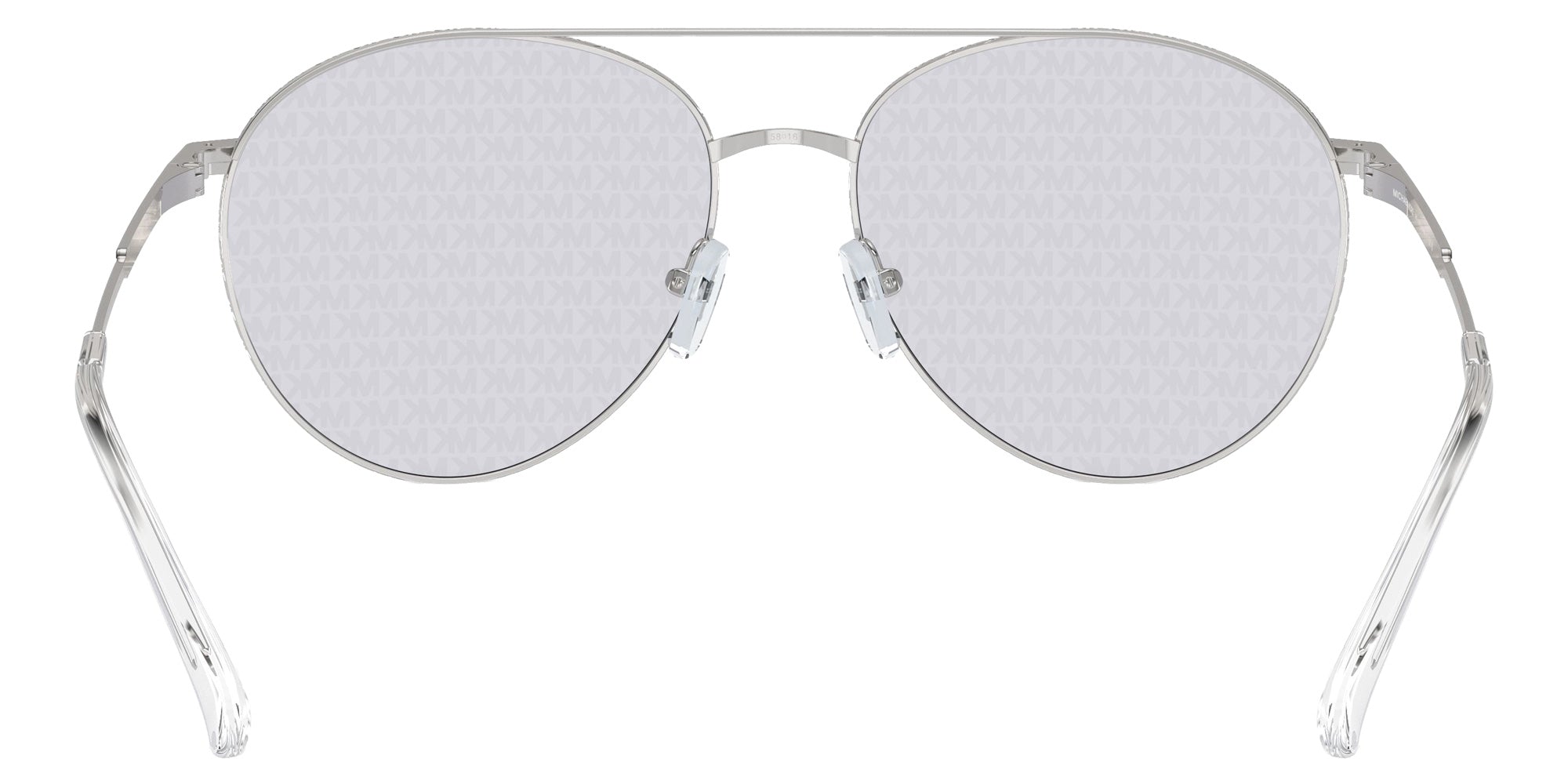 MICHAEL KORS MK1138 Arches 1153R0 58 - Silver / Silver MK Block Repeat Mirrored #id:mk11381153r0_s:100115