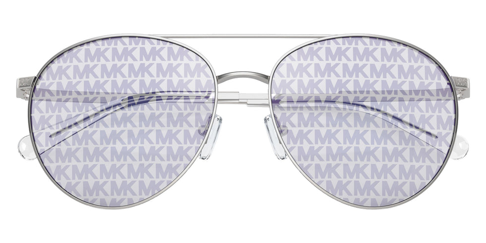 MICHAEL KORS MK1138 Arches 1153R0 58 - Silver / Silver MK Block Repeat Mirrored #id:mk11381153r0_s:100120