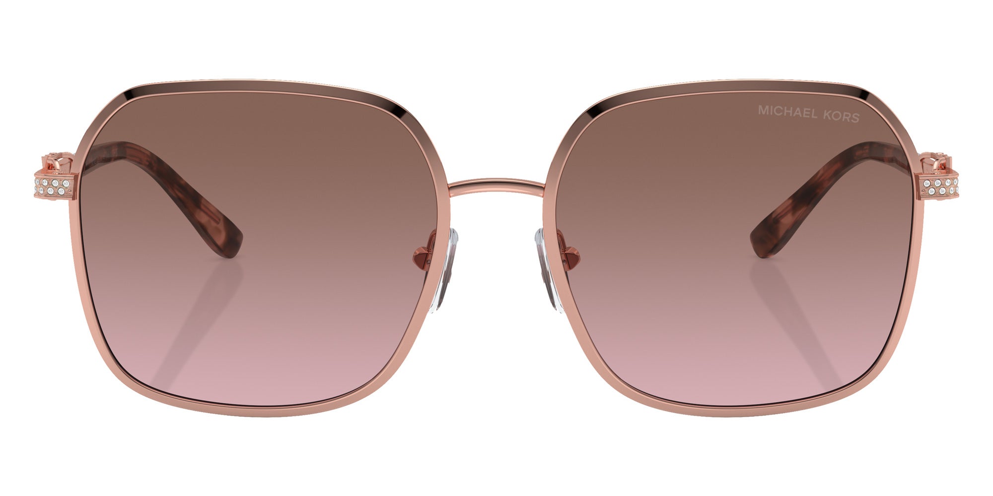 MICHAEL KORS MK1145B Cadiz 110814 58 - Shiny Rose Gold / Light Brown Pink Gradient Mirrored #id:mk1145b110814_s:100100