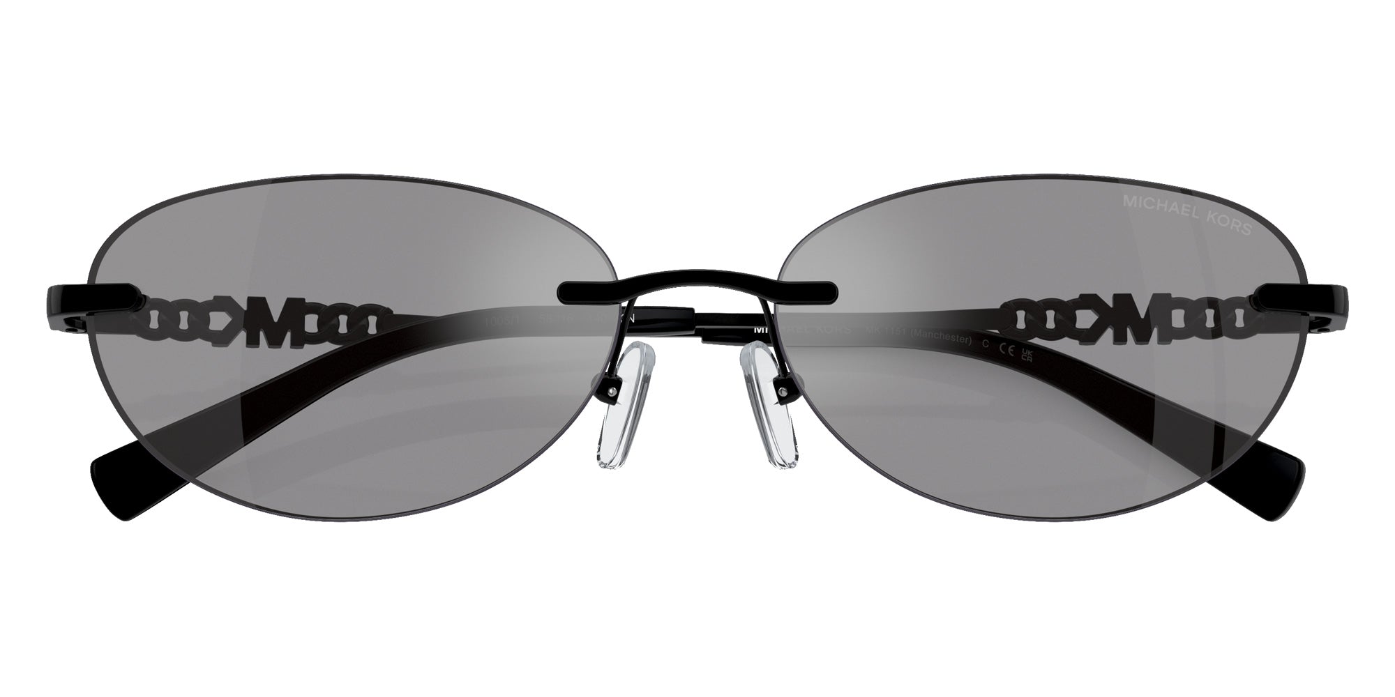 MICHAEL KORS MK1151 Manchester 1005/1 58 - Gray Solid Back Mirror / Gray Black Mirrored #id:mk115110051_s:100120