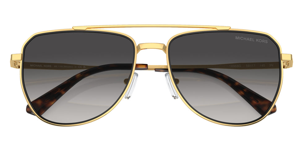 MICHAEL KORS MK1155 Whistler 18968G 58 - Shiny Yellow Gold / Light Gray Gradient #id:mk115518968g_s:100120