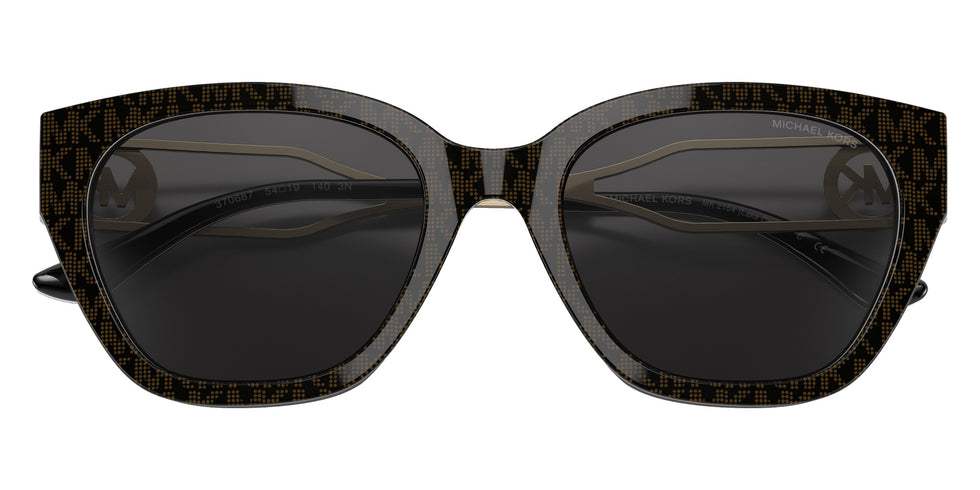 MICHAEL KORS MK2154 Lake Como 370687 54 - Brown Signature Pvc / Dark Gray Solid #id:mk2154370687_s:100120