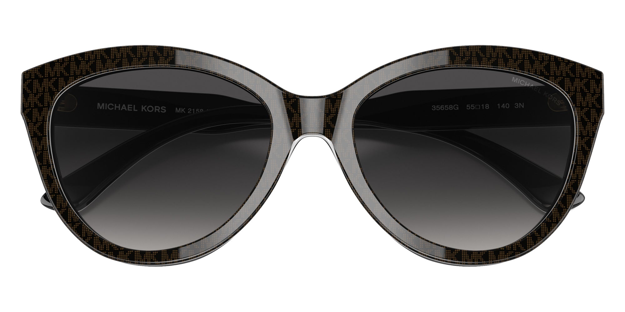MICHAEL KORS MK2158 Makena 35658G 55 - Mk Signature Pvc Chocolate #id:mk215835658g_s:100120
