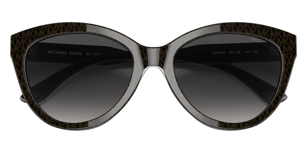 MICHAEL KORS MK2158 Makena 35658G 55 - Mk Signature Pvc Chocolate #id:mk215835658g_s:100120