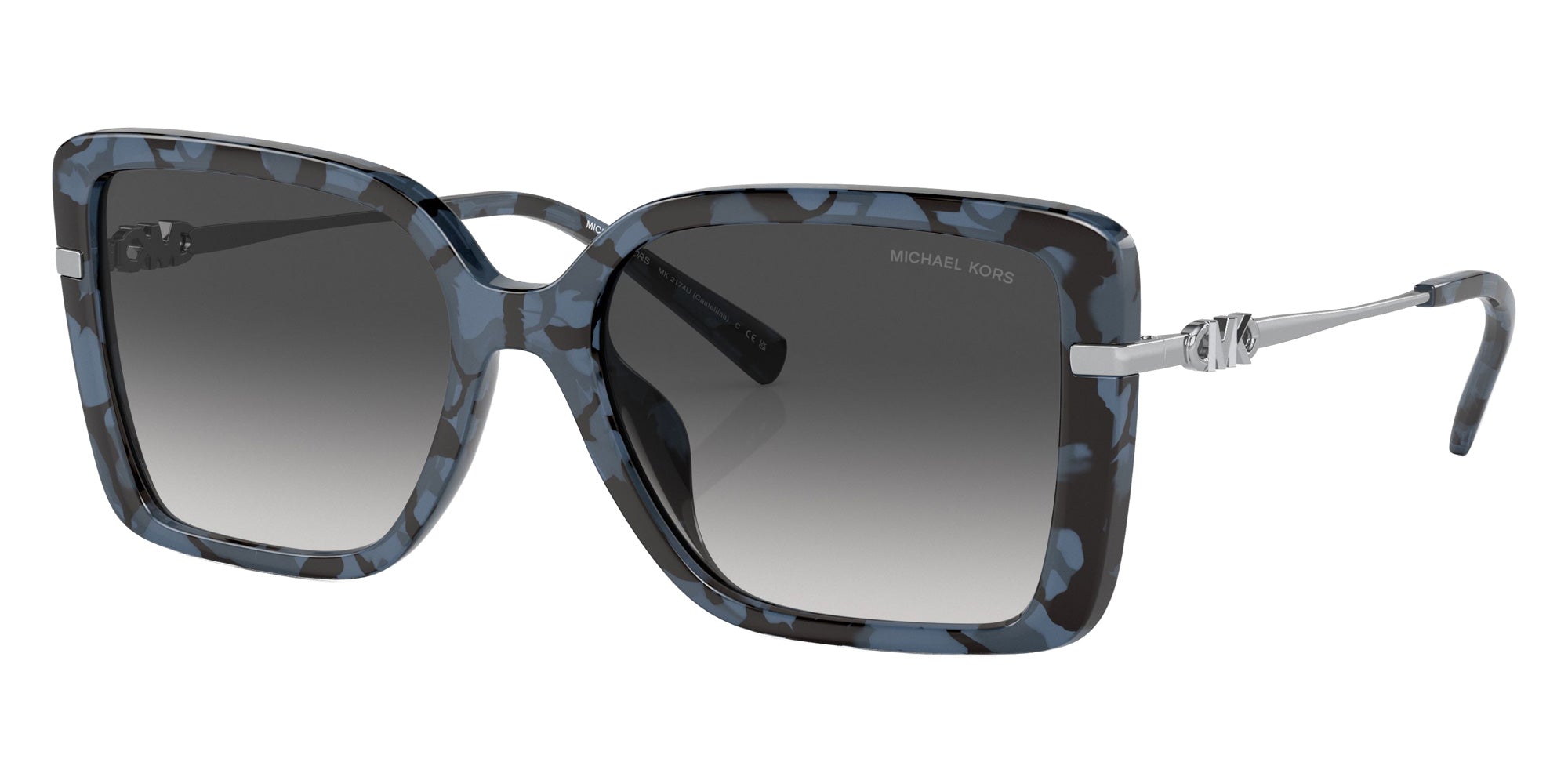 MICHAEL KORS MK2174U Castellina 33338G 55 - Blue Tortoise / Dark Gray Gradient #id:mk2174u33338g_s:100105