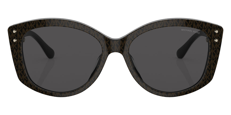 MICHAEL KORS MK2175U Charleston 350087 54 - Mk Signature Pvc Chocolate / Dark Gray Solid #id:mk2175u350087_s:100100