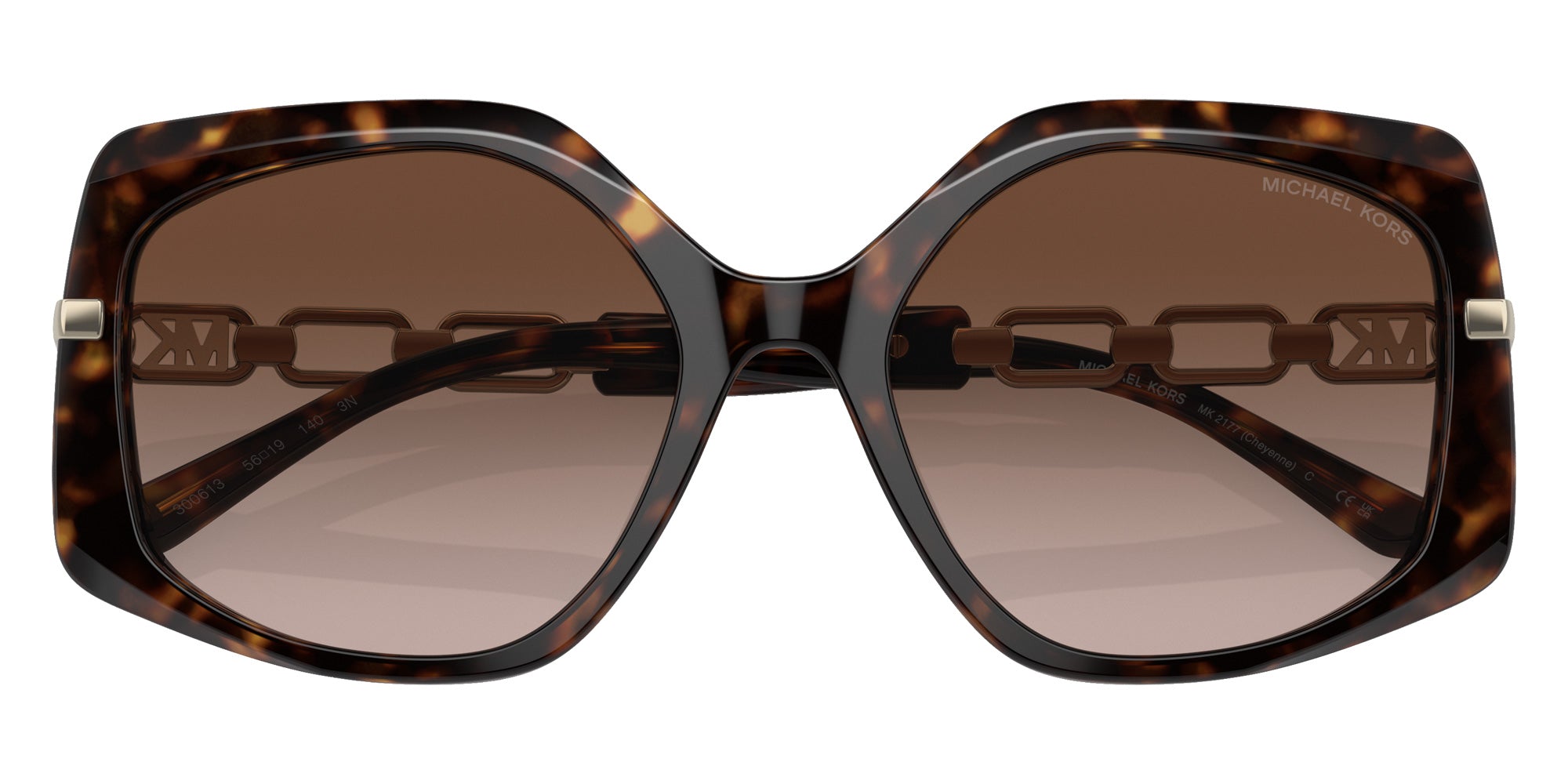 MICHAEL KORS MK2177 Cheyenne 300613 56 - Dark Tortoise / Brown Gradient #id:mk2177300613_s:100120