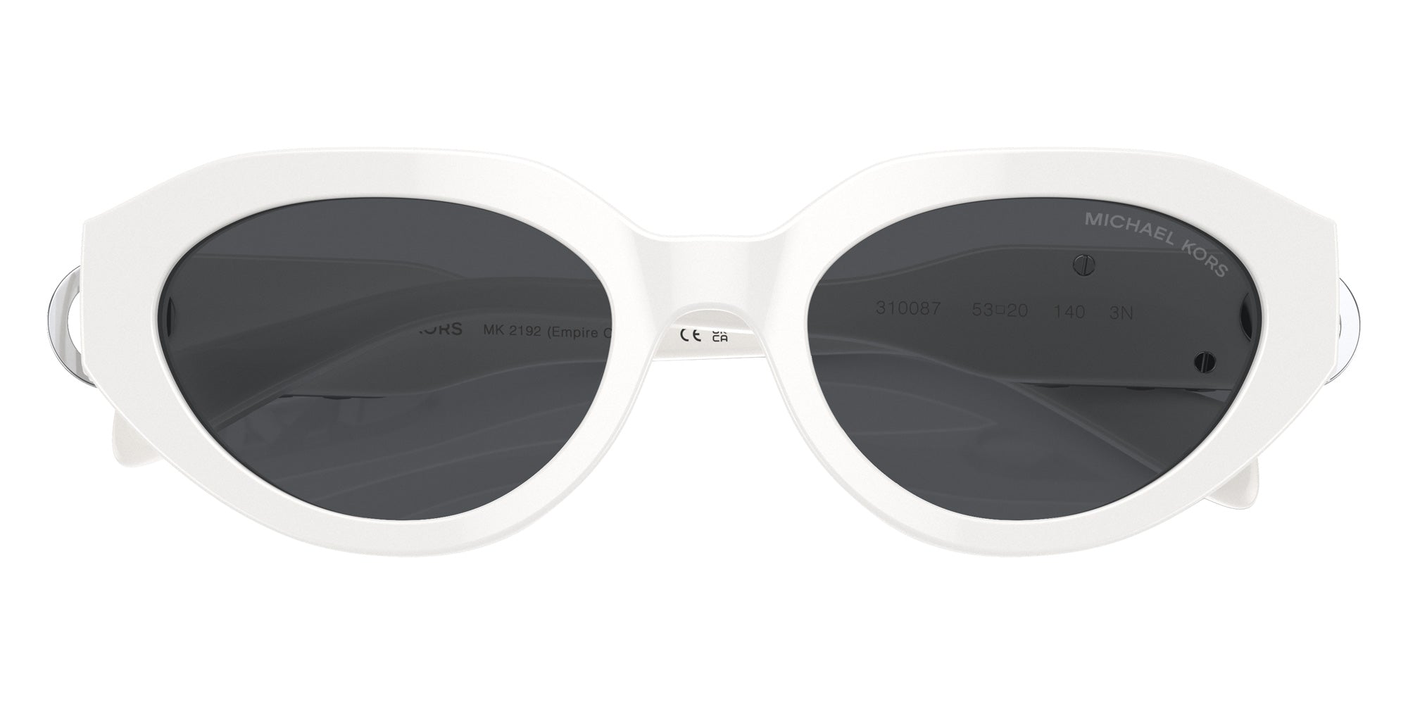 MICHAEL KORS MK2192 Empire Oval 310087 53 - Optic White / Gray Solid #id:mk2192310087_s:100120