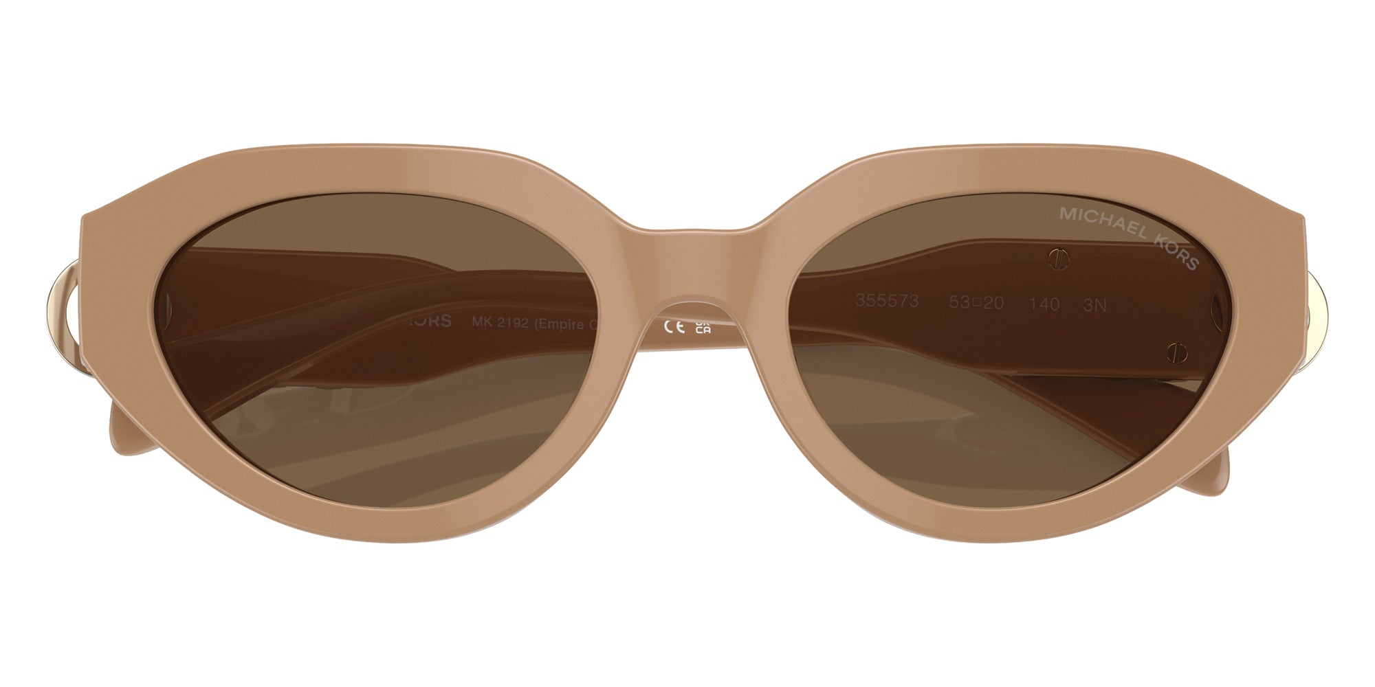 MICHAEL KORS MK2192 Empire Oval 355573 53 - Camel / Brown Solid #id:mk2192355573_s:100120