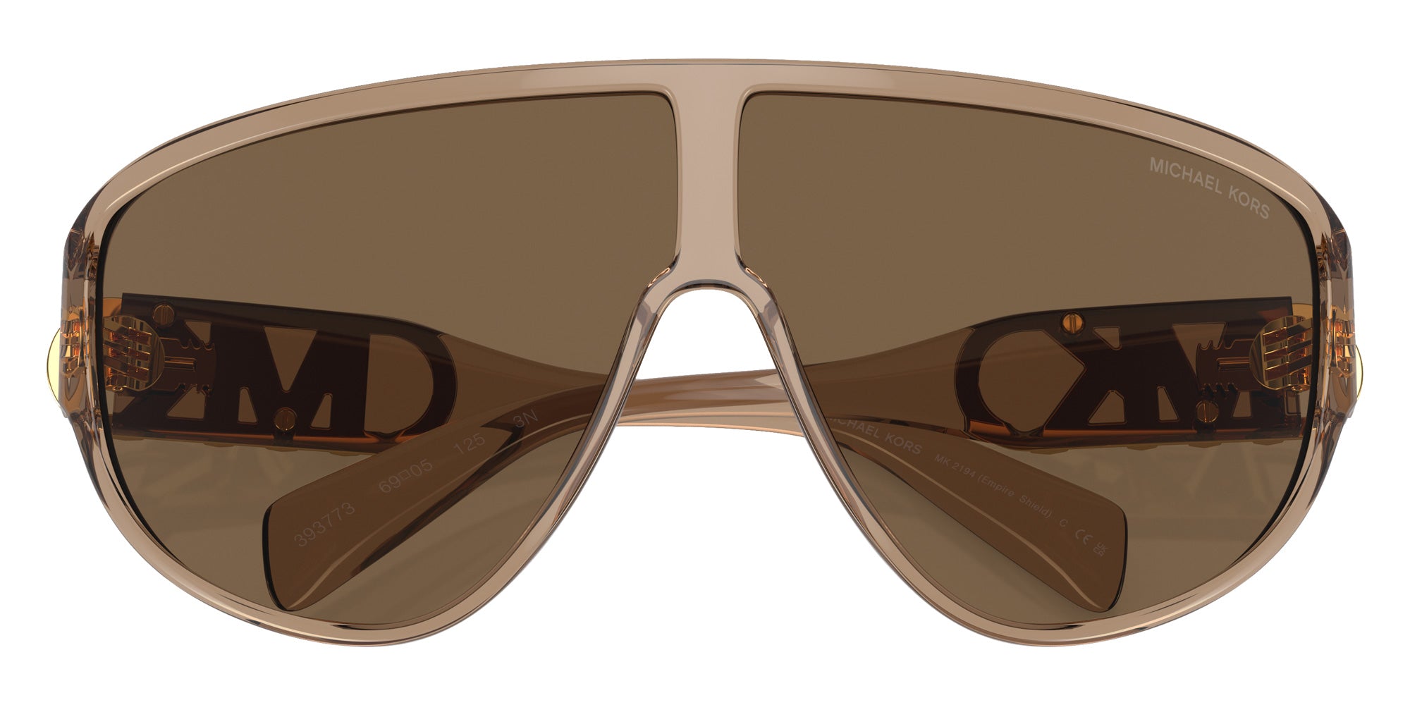 MICHAEL KORS MK2194 Empire Shield 393773 69 - Brown Transparent / Dark Brown #id:mk2194393773_s:100120