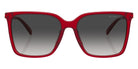 MICHAEL KORS MK2197F Canberra 39558G 58 - Red Transparent / Dark Gray Gradient #id:mk2197f39558g_s:100100