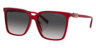 MICHAEL KORS MK2197F Canberra 39558G 58 - Red Transparent / Dark Gray Gradient #id:mk2197f39558g_s:100105