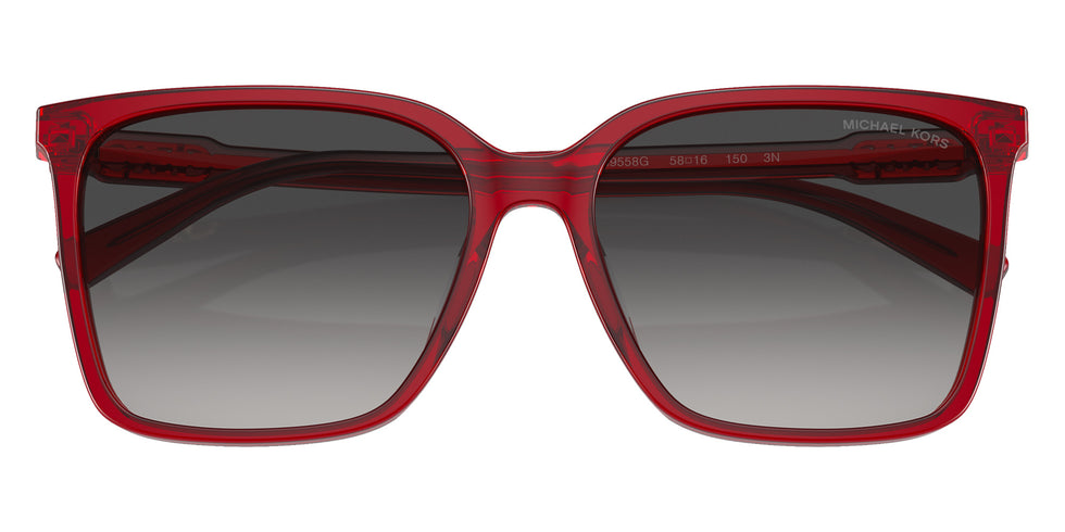 MICHAEL KORS MK2197F Canberra 39558G 58 - Red Transparent / Dark Gray Gradient #id:mk2197f39558g_s:100120