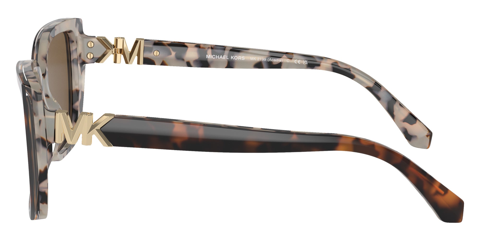 MICHAEL KORS MK2199 Acadia 395173 55 - Bi Layer Dark/Cream Tortoise / Brown Solid #id:mk2199395173_s:102110