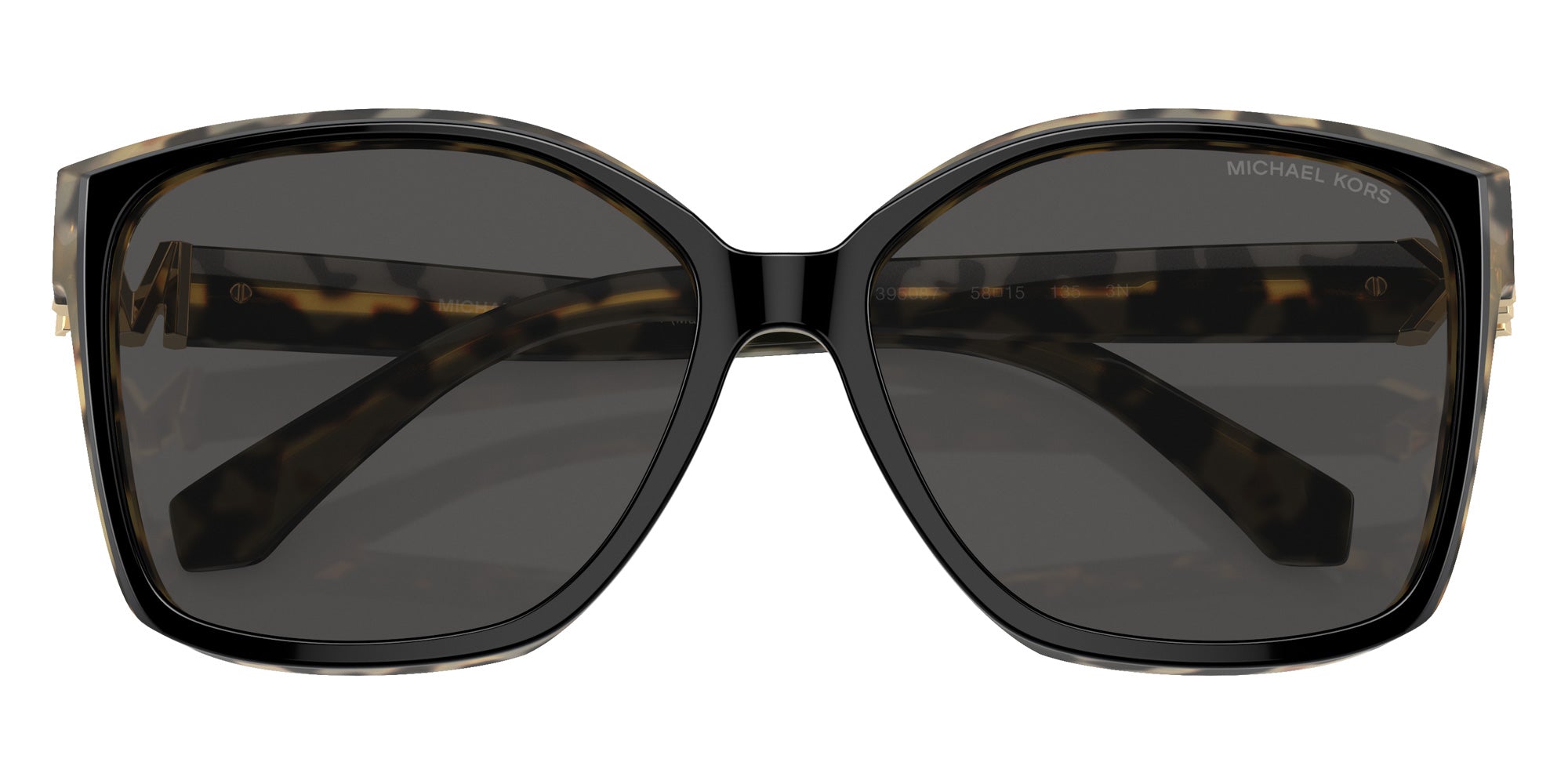 MICHAEL KORS MK2201 Malia 395087 58 - Black/Amber Tortoise / Dark Gray Solid #id:mk2201395087_s:102120