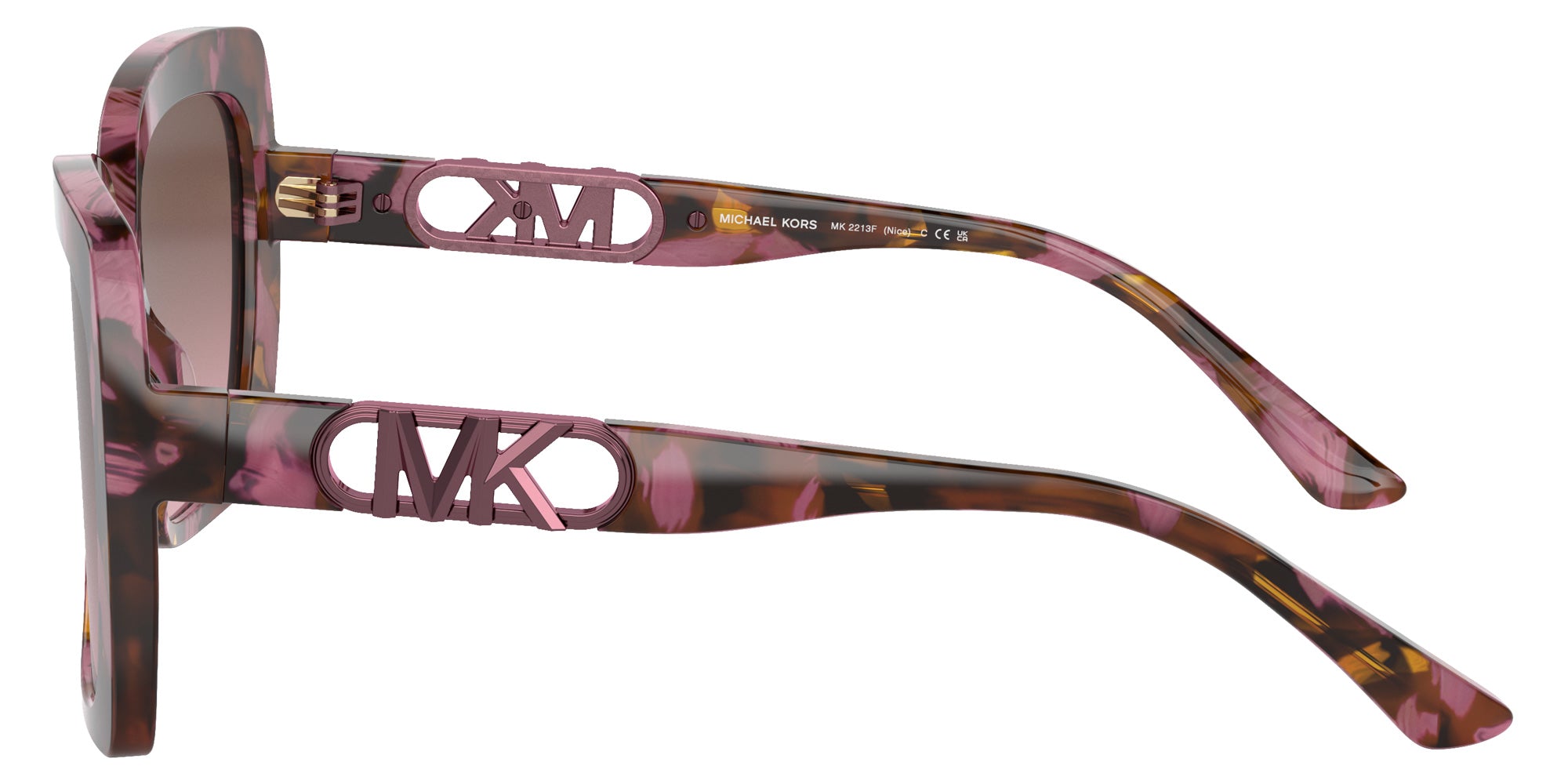 Michael Kors MK2213F Nice 39989T 58 - Plum Graphic Tortoise #id:mk2213f39989t_s:100110