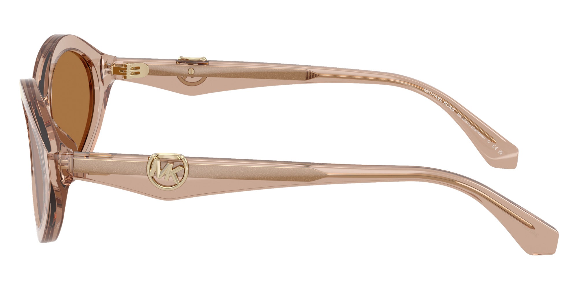 MICHAEL KORS MK2257U Carlazzo 34016H 55 - Transparent Tan / Gold Mirrored #id:mk2257u34016h_s:100110