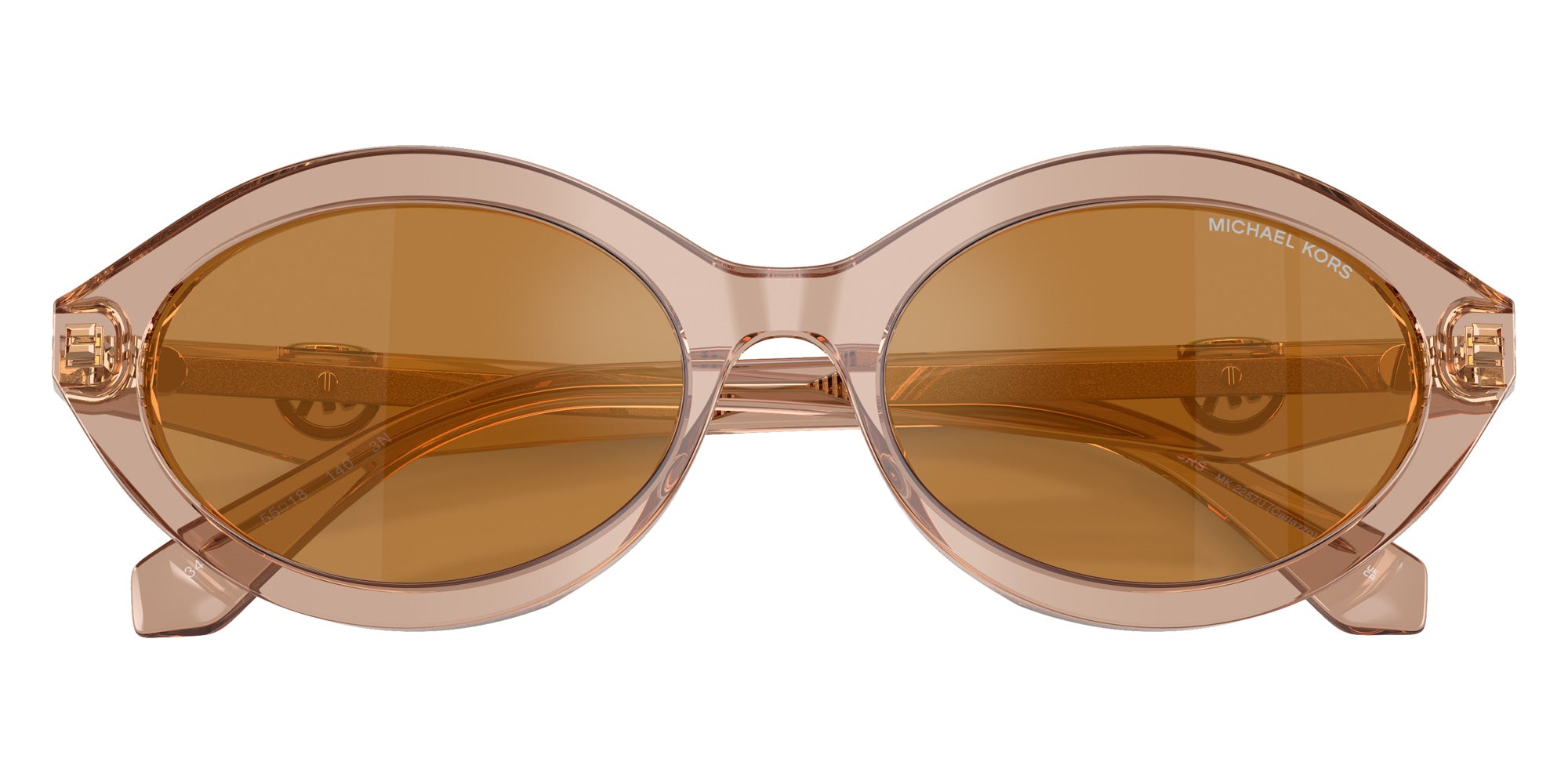 MICHAEL KORS MK2257U Carlazzo 34016H 55 - Transparent Tan / Gold Mirrored #id:mk2257u34016h_s:100120