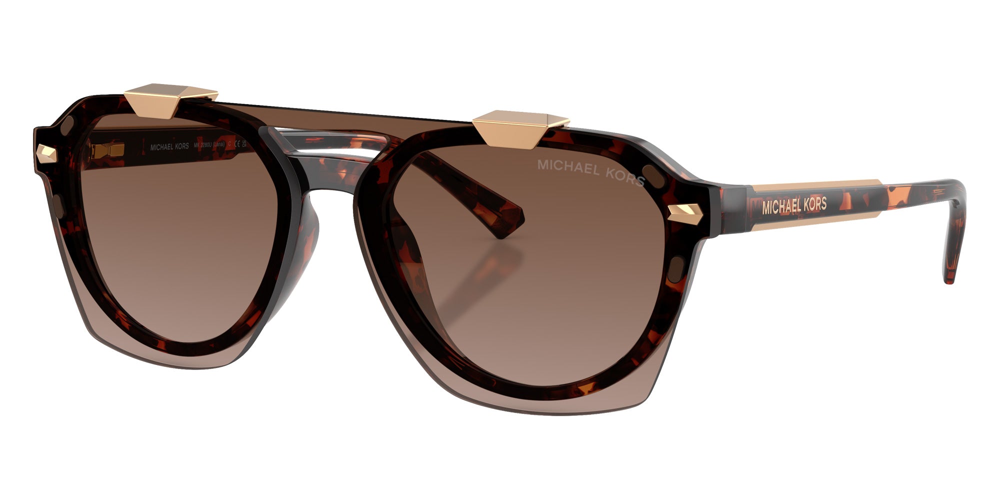MICHAEL KORS MK2280U Lanai Irregular Sunglasses | EyeOns.com