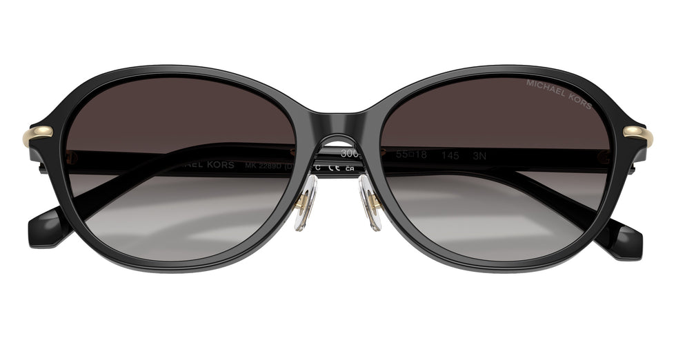 MICHAEL KORS MK2289D Dehli 30058G 55 - Black / Gray Gradient #id:mk2289d30058g_s:100120