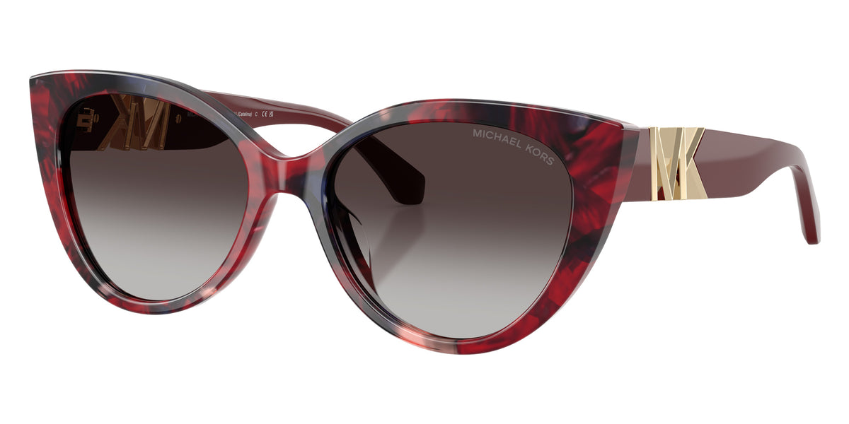 MICHAEL KORS MK2291U Catalina 33448G 54 - Merlot Camo Tortoise / Dark Gray Gradient #id:mk2291u33448g_s:102105