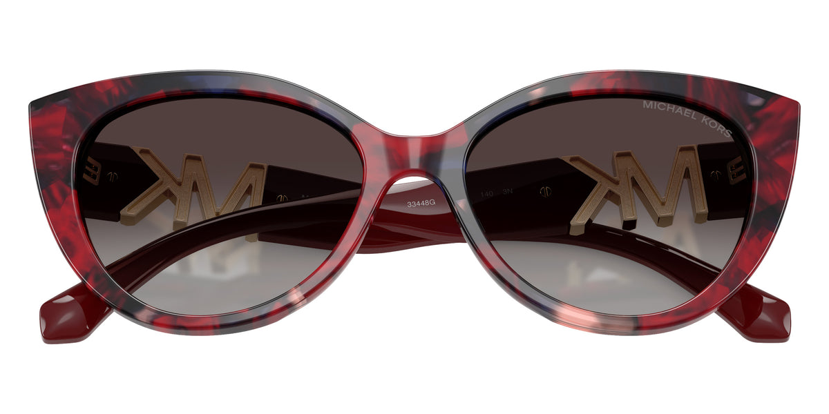 MICHAEL KORS MK2291U Catalina 33448G 54 - Merlot Camo Tortoise / Dark Gray Gradient #id:mk2291u33448g_s:102120